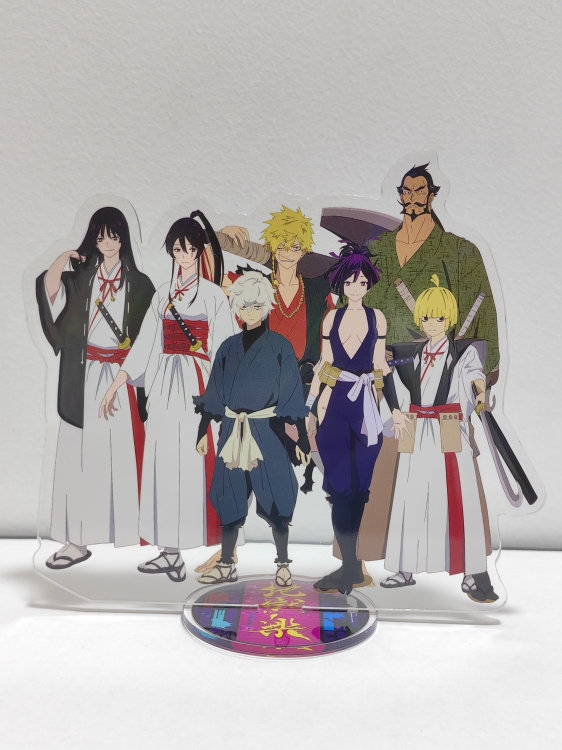 jigokuraku Anime Laser Acrylic Humanoid keychain Standing Plates