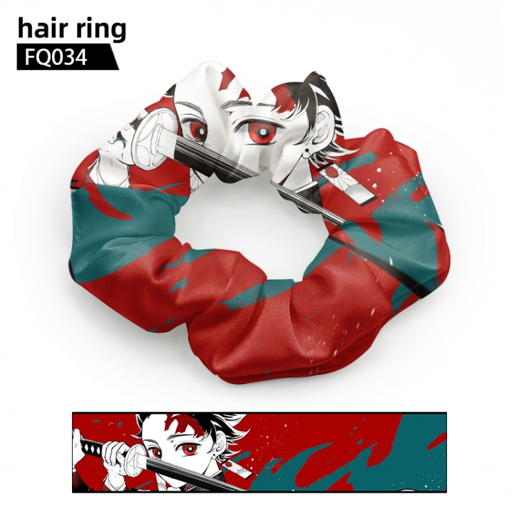 Demon Slayer Kimets Anime hair loop hair rope headrope price for 5 pcs FQ034