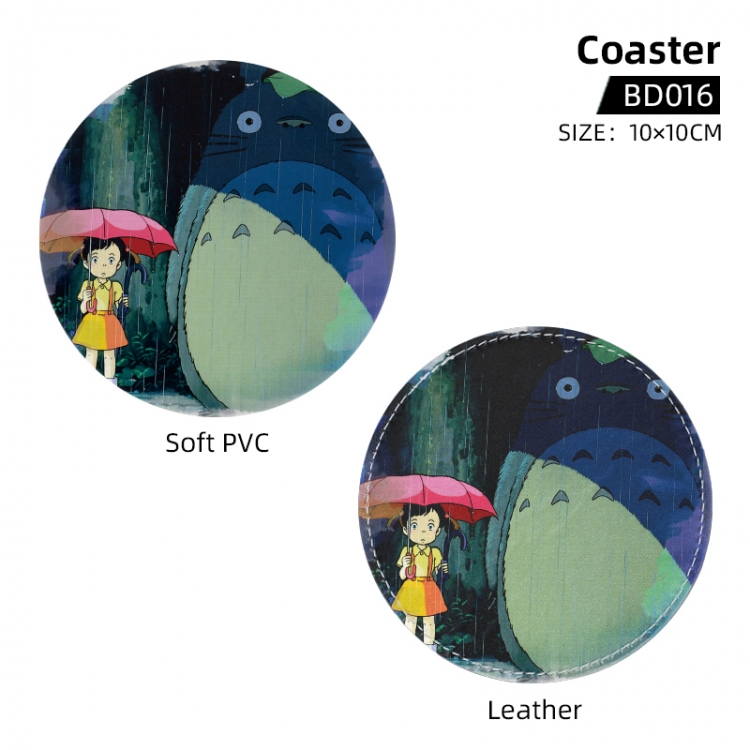 TOTORO Anime peripheral coaster 10x10cm price for 5 pcs BD016