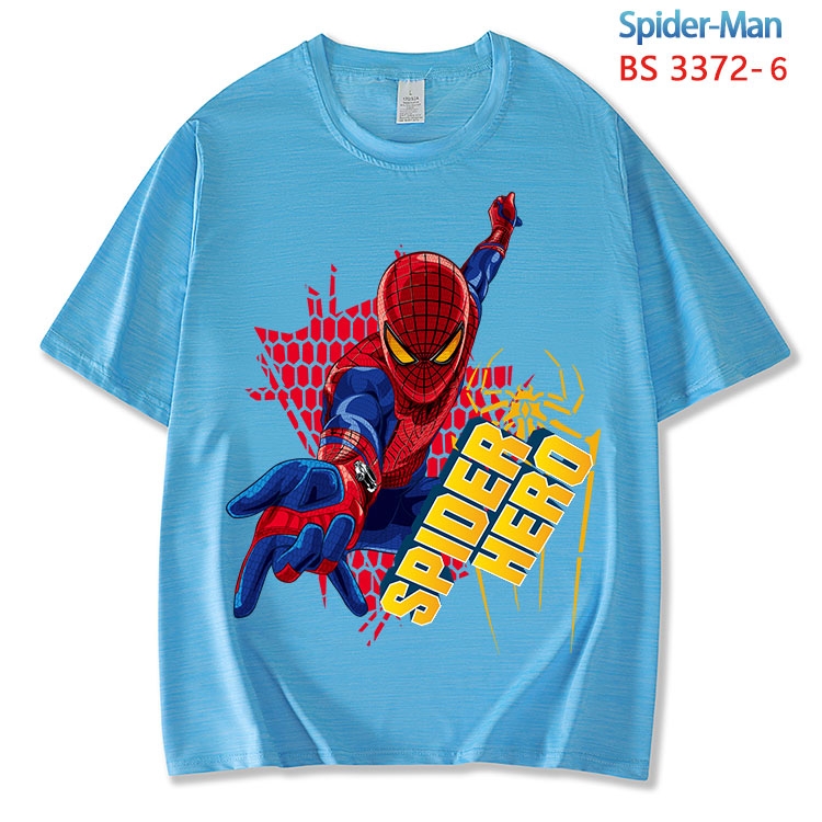 Spiderman ice silk cotton loose and comfortable T-shirt from XS to 5XL  BS-3372-6
