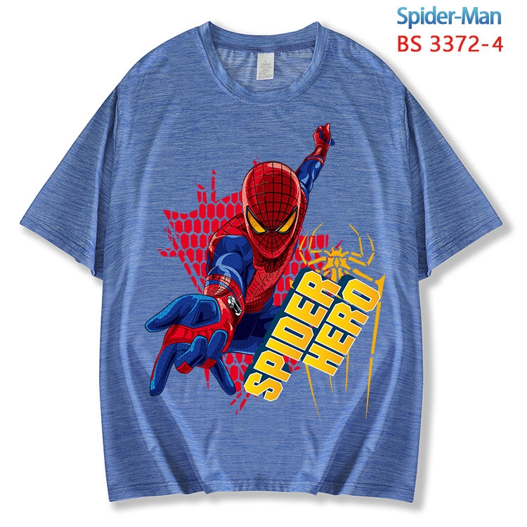 Spiderman ice silk cotton loose and comfortable T-shirt from XS to 5XL BS-3372-4