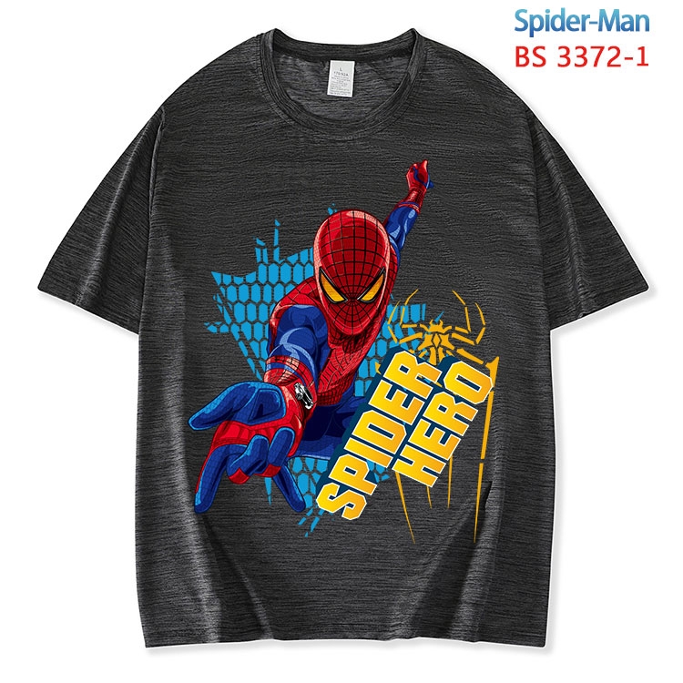 Spiderman ice silk cotton loose and comfortable T-shirt from XS to 5XL BS-3372-1