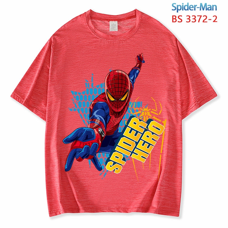 Spiderman ice silk cotton loose and comfortable T-shirt from XS to 5XL  BS-3372-2