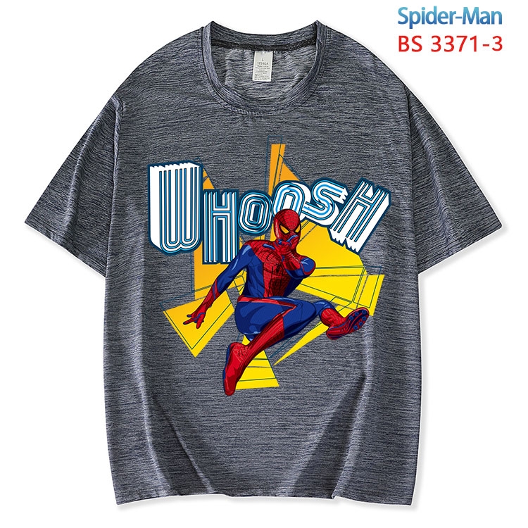 Spiderman ice silk cotton loose and comfortable T-shirt from XS to 5XL BS-3371-3