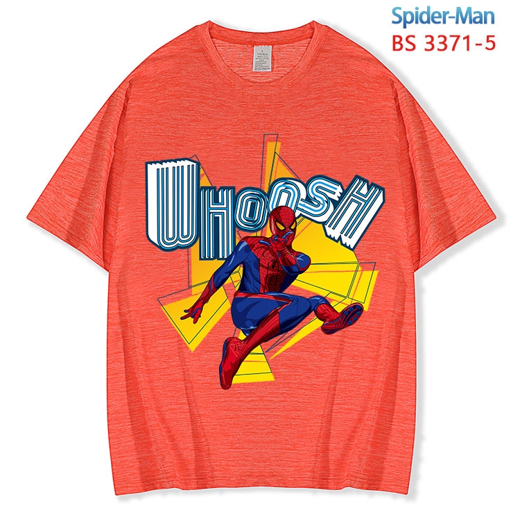 Spiderman ice silk cotton loose and comfortable T-shirt from XS to 5XL BS-3371-5