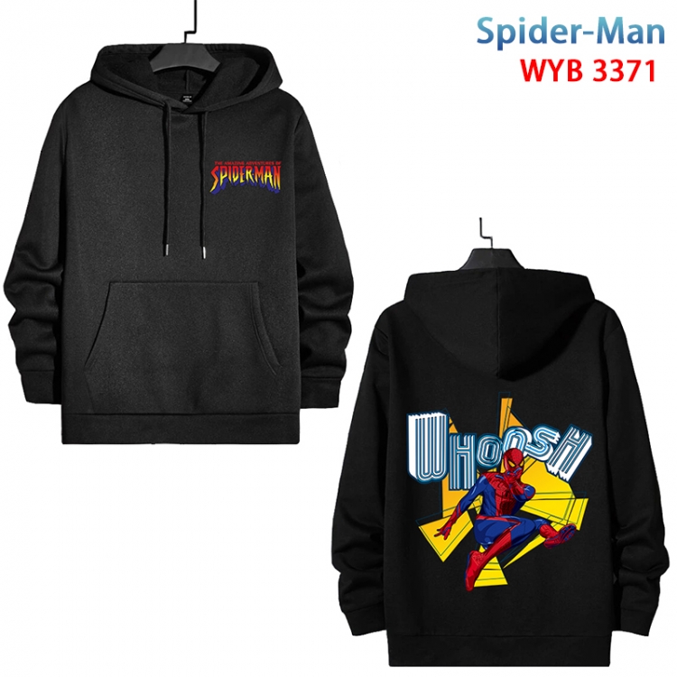 Spiderman Anime color contrast patch pocket sweater from XS to 4XL WYB-3371-3
