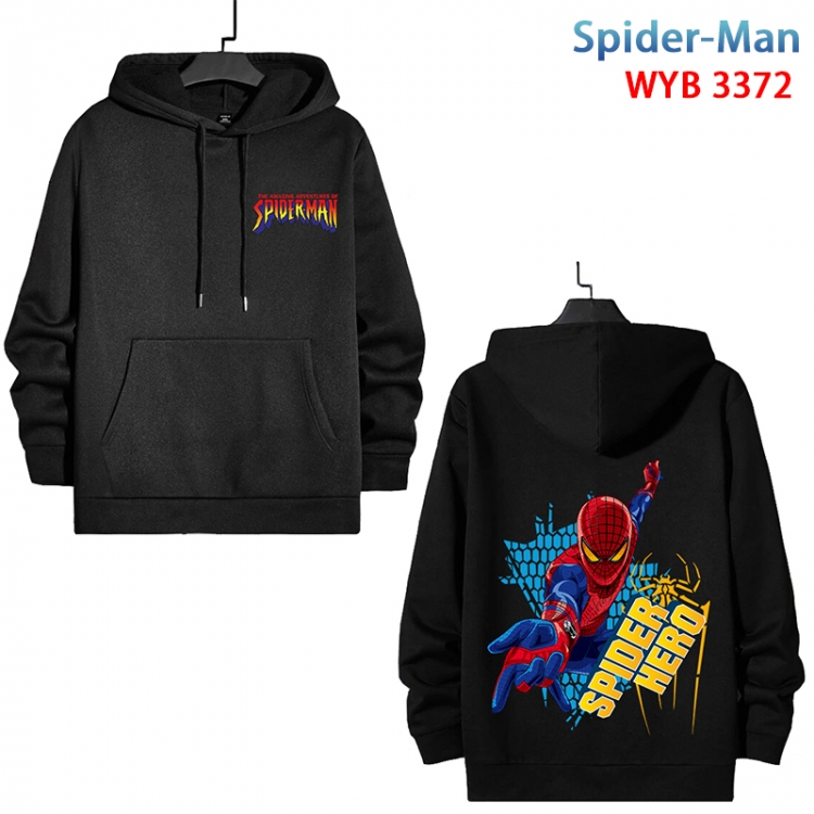 Spiderman Anime color contrast patch pocket sweater from XS to 4XL WYB-3372-3