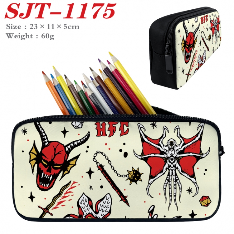 Stranger Things  Anime nylon student pencil case 23x11x5cm  SJT-1175