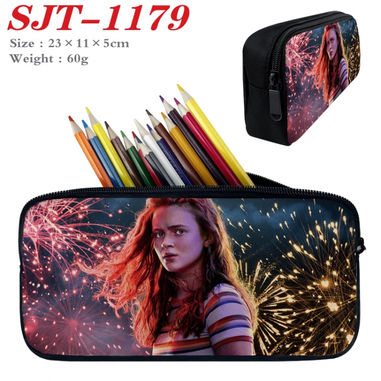 Stranger Things  Anime nylon student pencil case 23x11x5cm SJT-1179