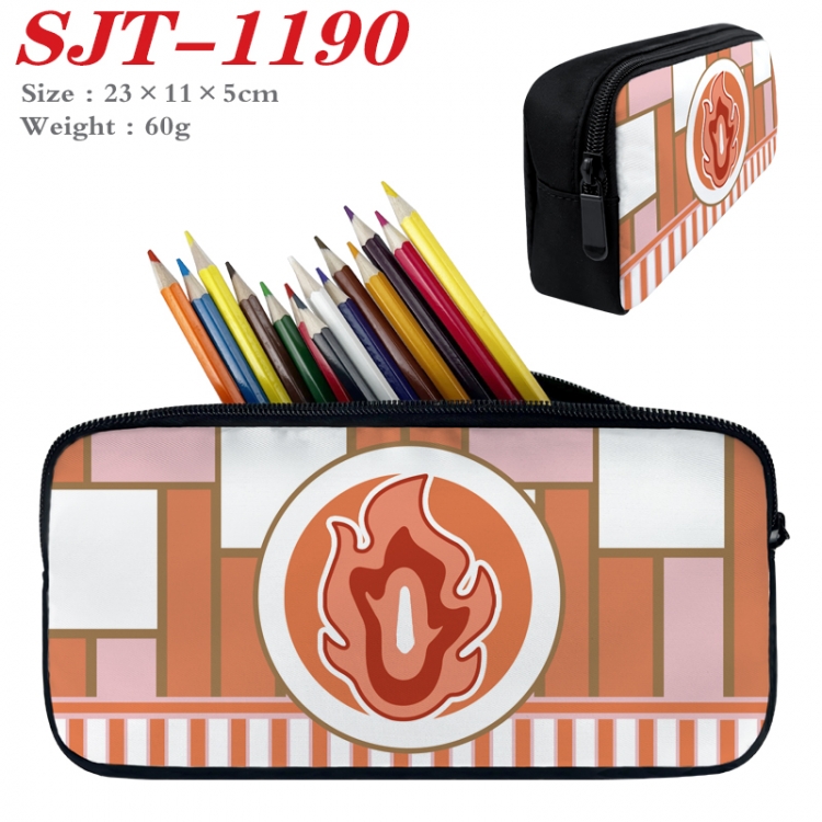 Demon Slayer Kimets  Anime nylon student pencil case 23x11x5cm  SJT-1190