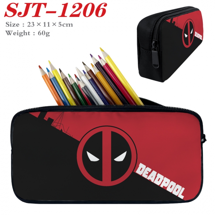 Deadpool  Anime nylon student pencil case 23x11x5cm SJT-1206