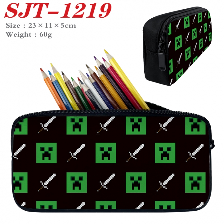 Minecraft  Anime nylon student pencil case 23x11x5cm