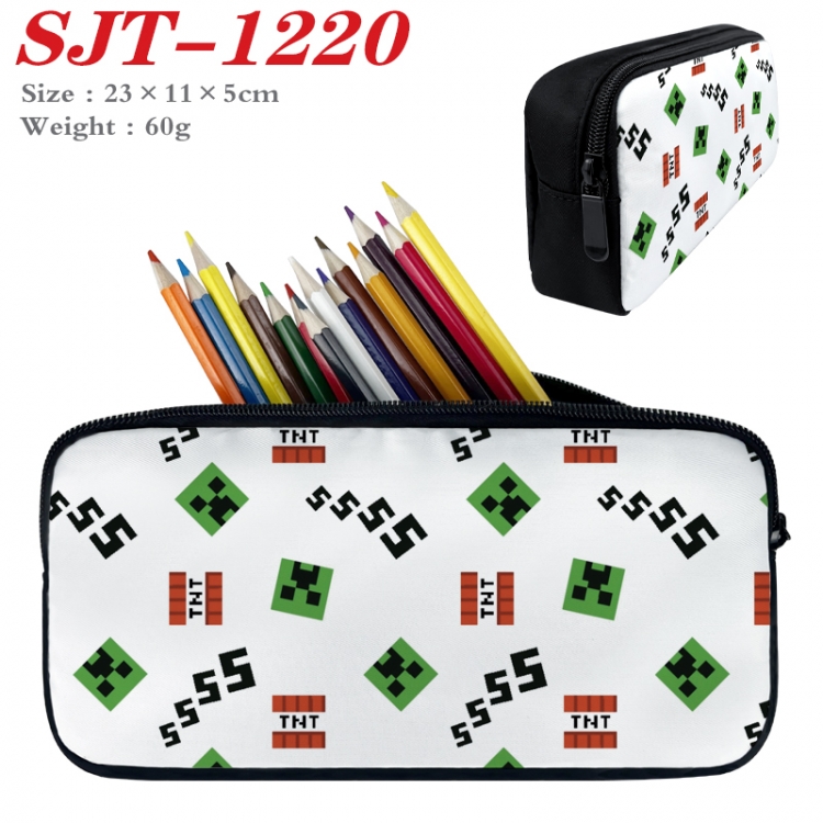 Minecraft  Anime nylon student pencil case 23x11x5cm SJT-1220