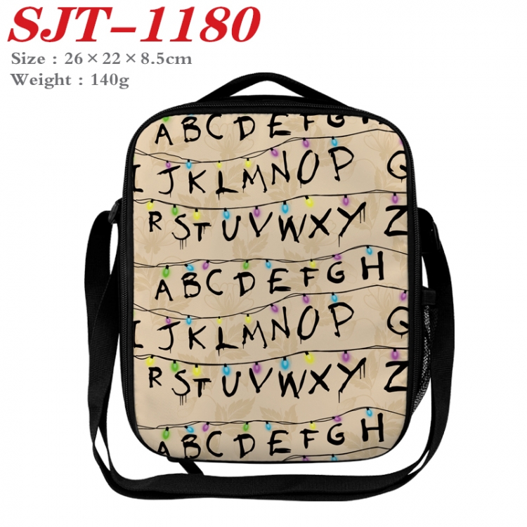 Stranger Things Anime Lunch Bag Crossbody Bag 26x22x8.5cm SJT-1180