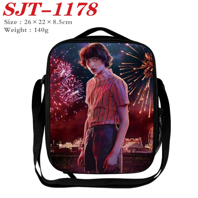 Stranger Things Anime Lunch Bag Crossbody Bag 26x22x8.5cm SJT-1178