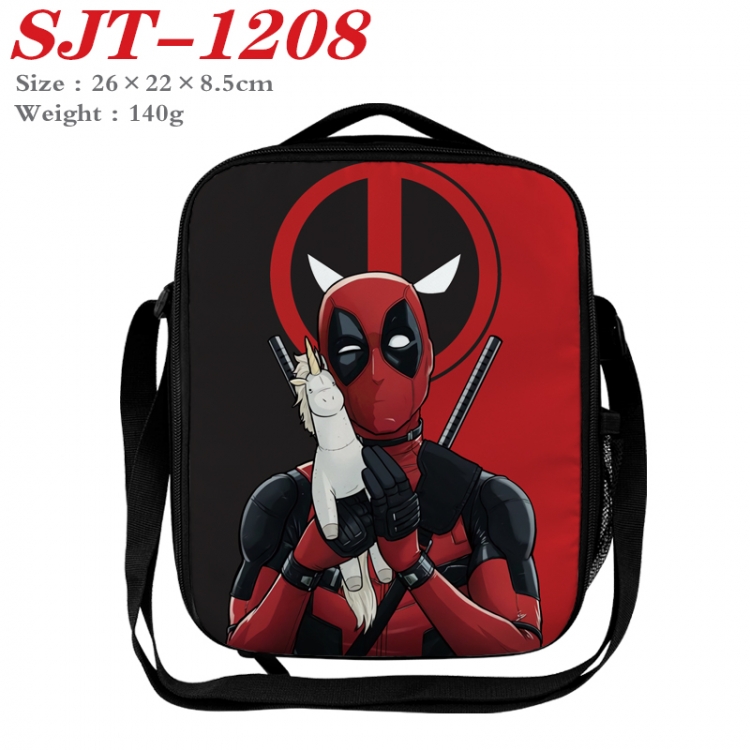 Deadpool Anime Lunch Bag Crossbody Bag 26x22x8.5cm  SJT-1208