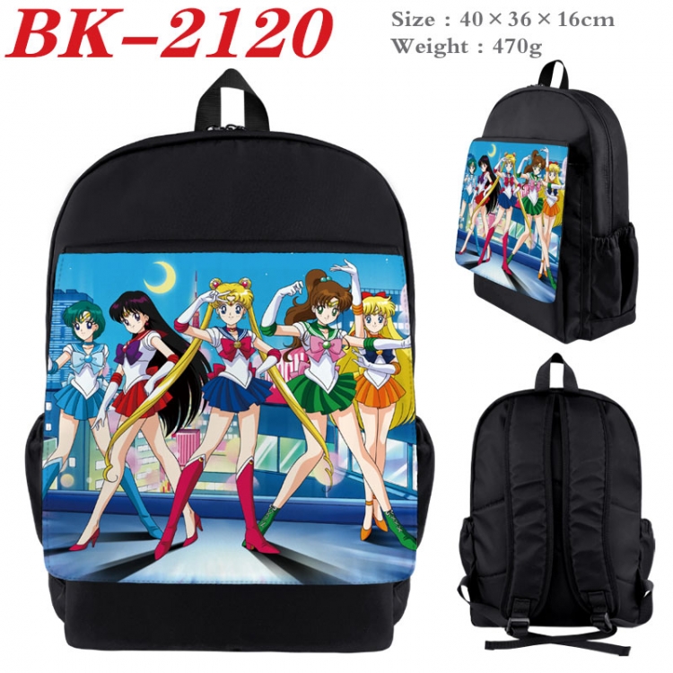 sailormoon New nylon canvas waterproof backpack 40X36X16CM BK-2120