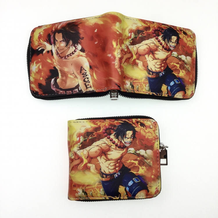 One Piece Medium zipper card leather wallet