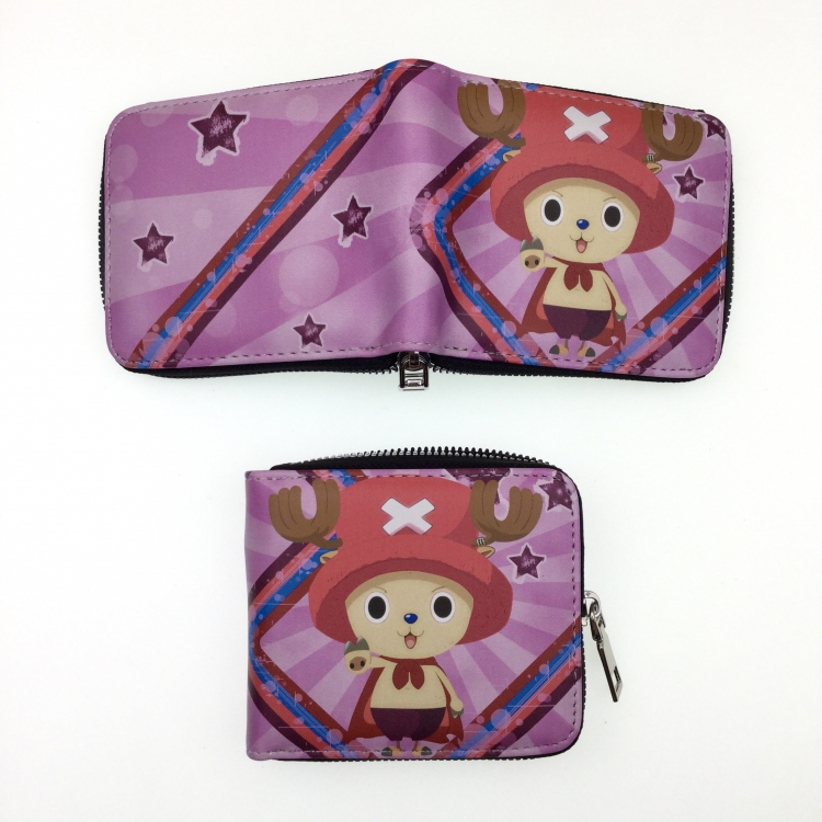 One Piece Medium zipper card leather wallet