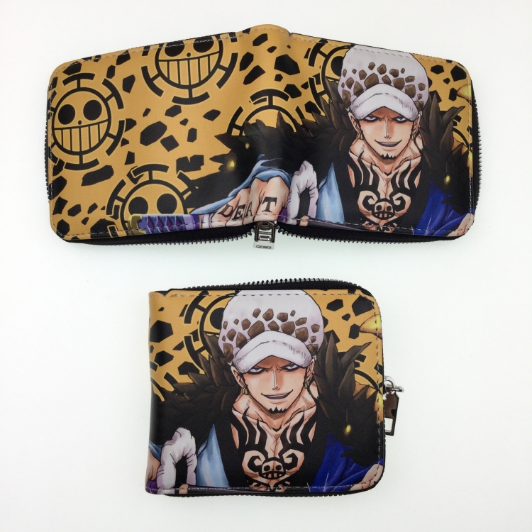 One Piece Medium zipper card leather wallet