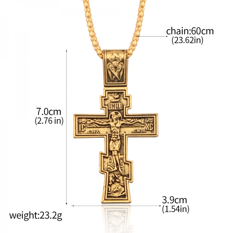 John Wick  Main Keanu Reeves Cross Necklace OPP Packaging price for 2 pcs