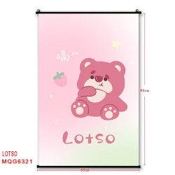 Strawberry Bear cartoon black ...