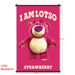 Strawberry Bear cartoon black ...