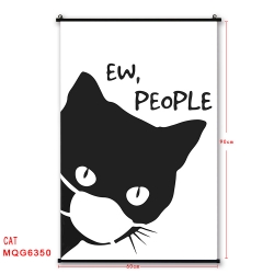 cat cartoon black Plastic rod ...