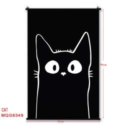 cat cartoon black Plastic rod ...