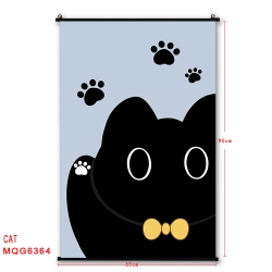 cat cartoon black Plastic rod ...