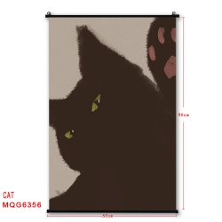 cat cartoon black Plastic rod ...