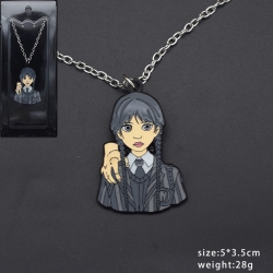 Wednesday Anime Metal Necklace...