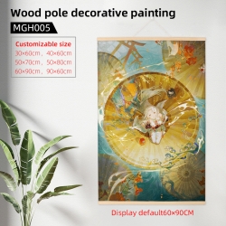 naraka Anime wooden pole decor...