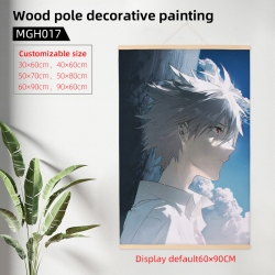 EVA Anime wooden pole decorati...