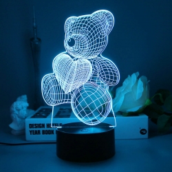 Little Bear 3D night light USB...