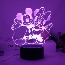 Mickey 3D night light USB touc...