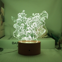 3D night light USB touch switc...