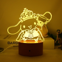 3D night light USB touch switc...