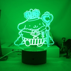 3D night light USB touch switc...