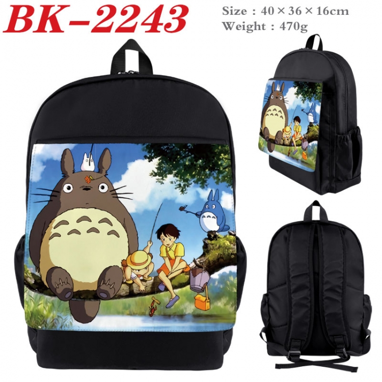 TOTORO New nylon canvas waterproof backpack 40X36X16CM BK-2243