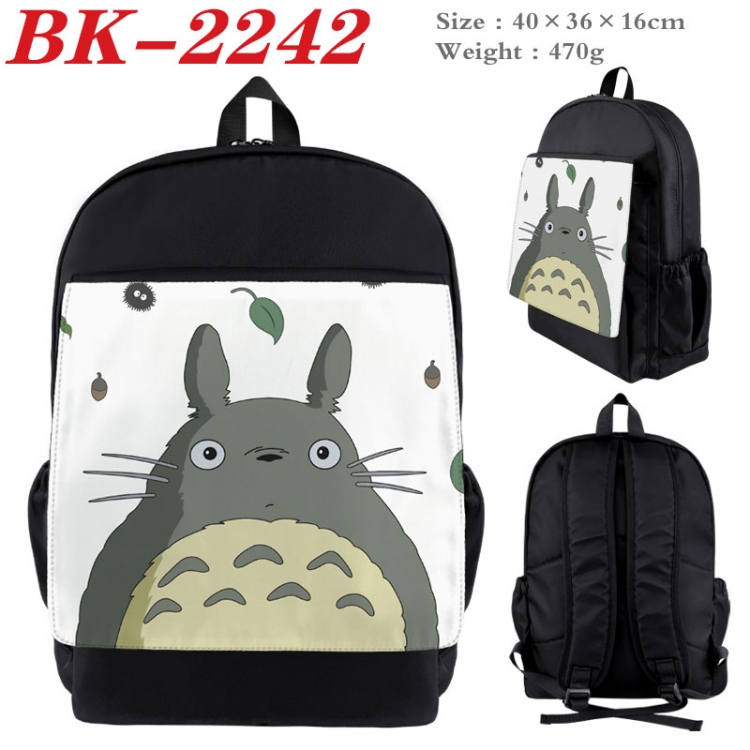 TOTORO New nylon canvas waterproof backpack 40X36X16CM BK-2242