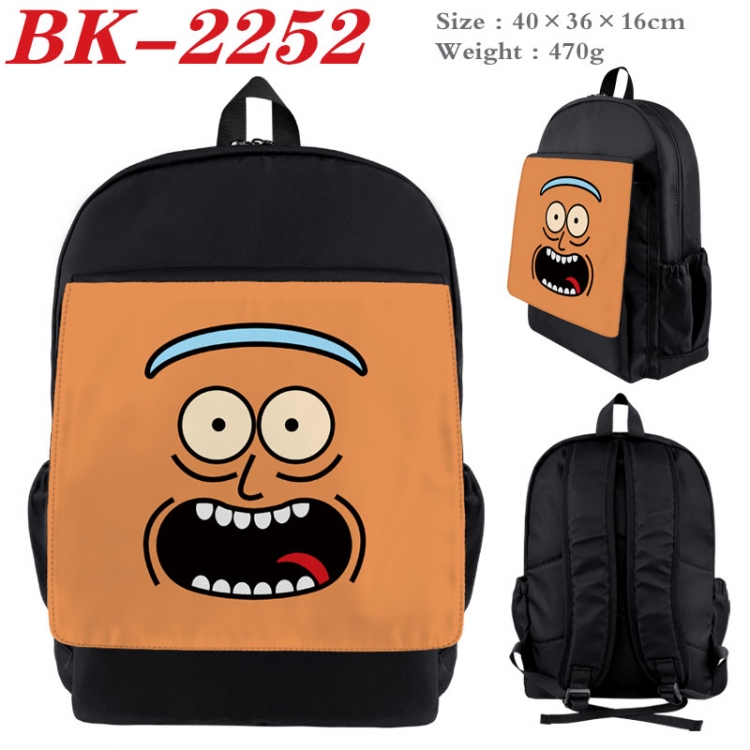 Rick and Morty New nylon canvas waterproof backpack 40X36X16CM  BK-2252