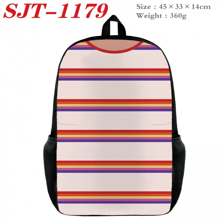 Stranger Things Anime nylon canvas backpack student backpack 45x33x14cm SJT-1179