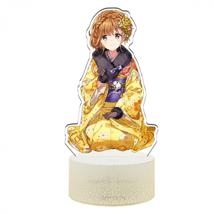 Masamune-kuns Revenge Acrylic Night Light 16 Color-changing USB Interface Box Set 19X7X4CM white base