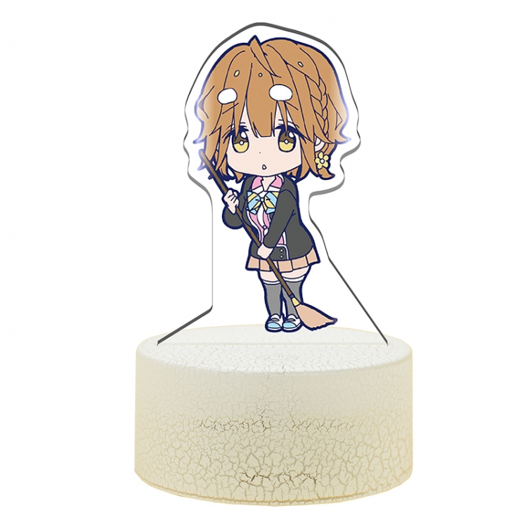 Masamune-kuns Revenge Acrylic night light 16 kinds of color changing USB interface box 14X7X4CM white base