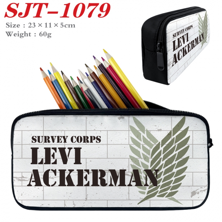 Shingeki no Kyojin Anime nylon student pencil case 23x11x5cm SJT-1079