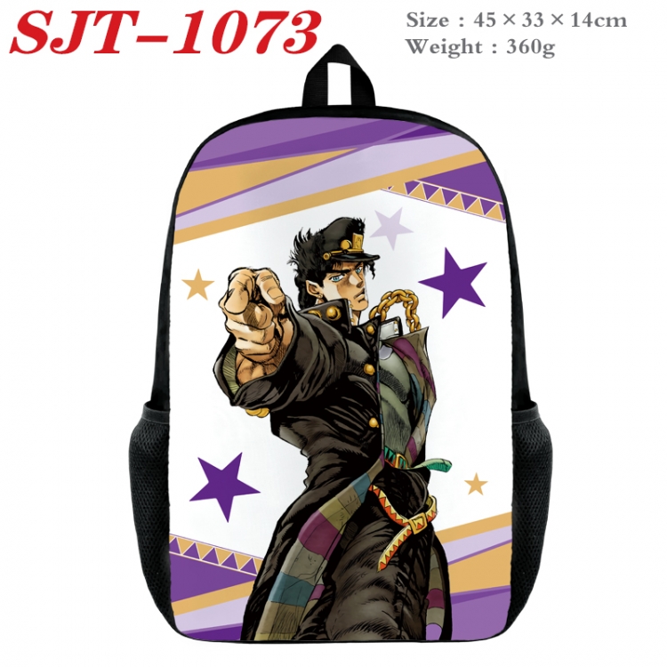 JoJos Bizarre Adventure Anime nylon canvas backpack student backpack 45x33x14cm SJT-1073