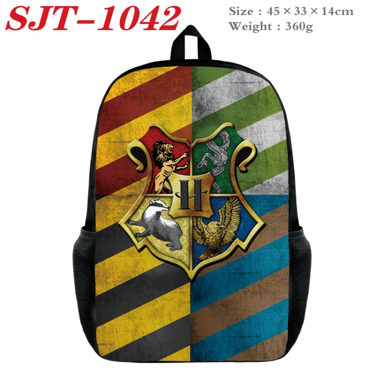Harry Potter Anime nylon canvas backpack student backpack 45x33x14cm SJT-1042