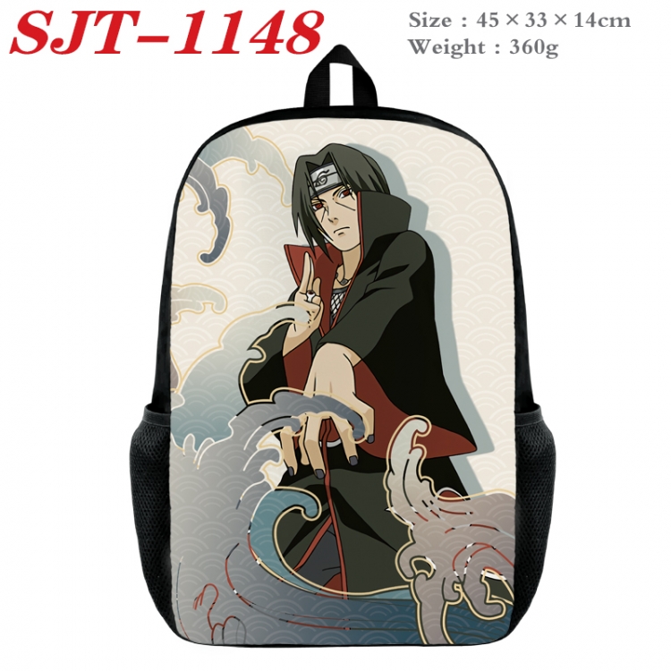 Naruto Anime nylon canvas backpack student backpack 45x33x14cm SJT-1148