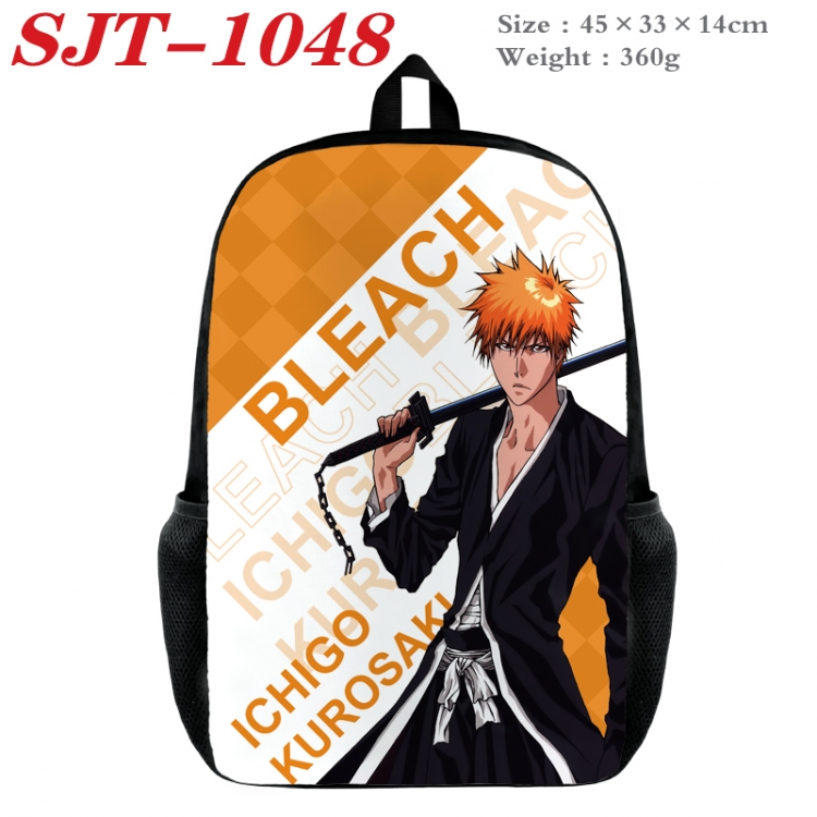 Bleach Anime nylon canvas backpack student backpack 45x33x14cm SJT-1048